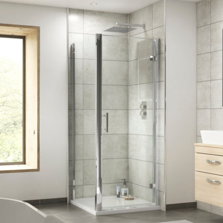 AQHD70 Nuie Pacific 700mm Hinged Shower Door (2)