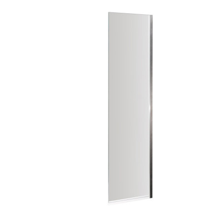 NSSF1 Nuie Pacific Polished Chrome 6mm Square Fixed Bath Screen (1)