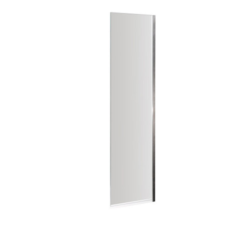 Nuie Pacific Polished Chrome 6mm Square Fixed Bath Screen