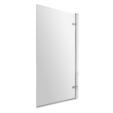 NSSQ7 Nuie Pacific Polished Chrome 8mm Square Hinged Bath Screen (1)
