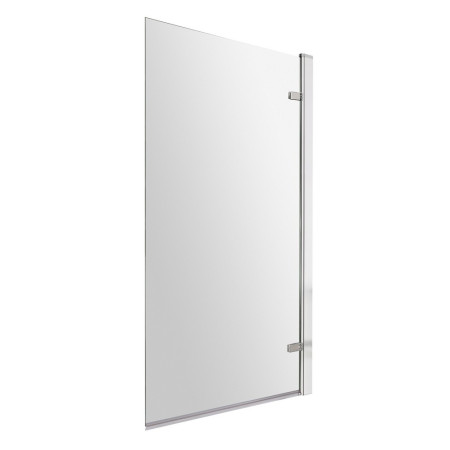 Nuie Pacific Polished Chrome 8mm Square Hinged Bath Screen