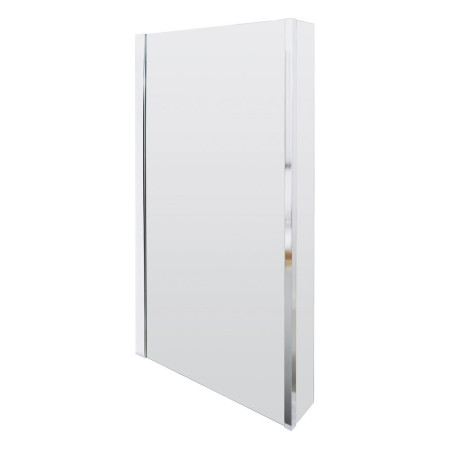 Nuie Pacific Polished Chrome L Shape Fixed Bath Screen