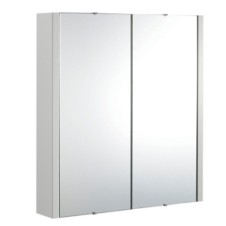 NVM413 Nuie Parade 600mm Gloss Grey Mist Mirror Cabinet (1)