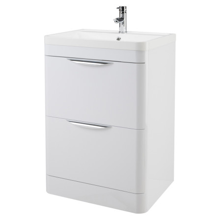 FPA001 Nuie Parade 600mm Gloss White Floor Standing Unit with Basin (1)