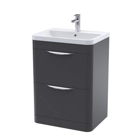 FPA1401 Nuie Parade 600mm Satin Anthracite Floor Standing Unit with Basin (1)