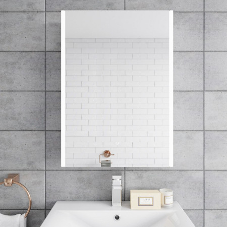 LQ093 Nuie Pavo LED Touch Sensor 1 Door Mirror Cabinet Lifestyle