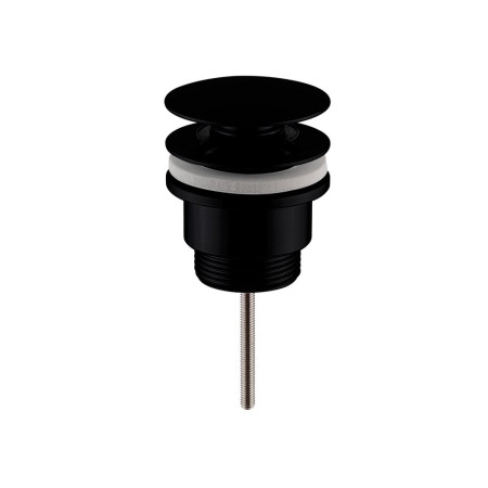 Nuie Push Button Universal Black Basin Waste