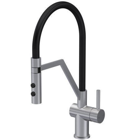 Nuie Ravi Mono Single Lever Kitchen Tap in Brushed Nickel