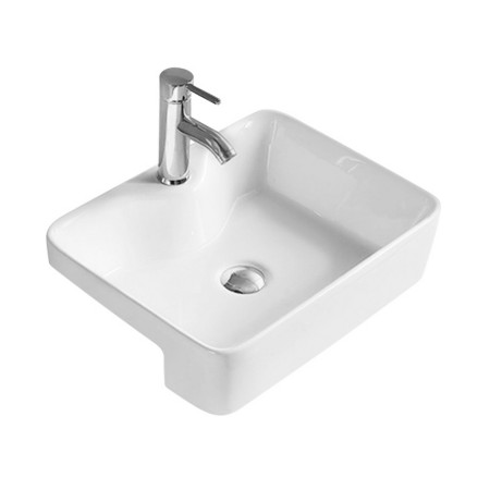Nuie Rectangular Semi Recess Basin 480mm