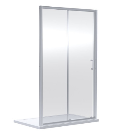 Nuie Rene 1100mm Chrome Sliding Shower Door
