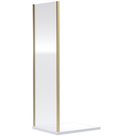 SQSP70BB Nuie Rene 700mm Side Panel in Brushed Brass (1)