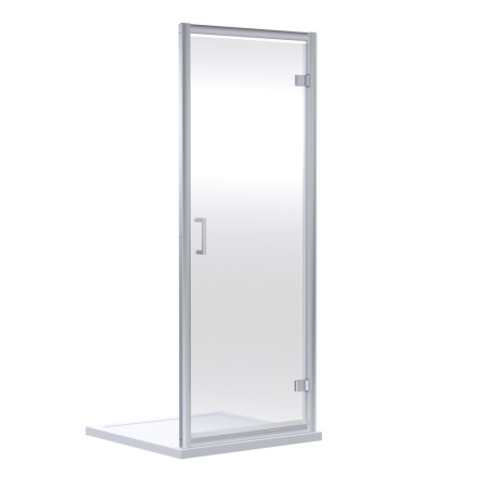 Nuie Rene 760mm Hinged Shower Door in Chrome