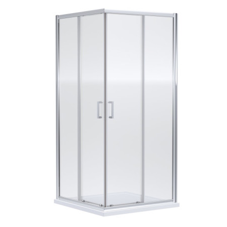 Nuie Rene 800mm Chrome Corner Entry Shower Enclosure