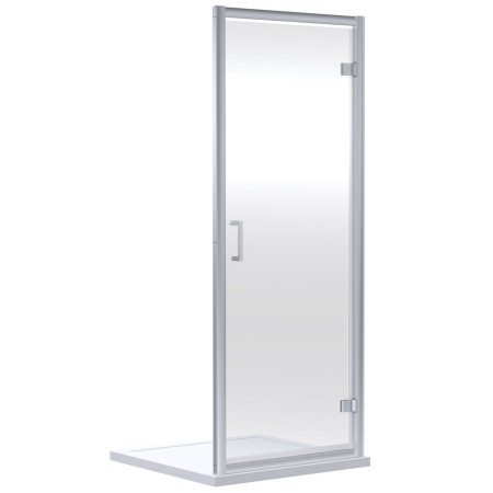 Nuie Rene 800mm Hinged Shower Door in Chrome