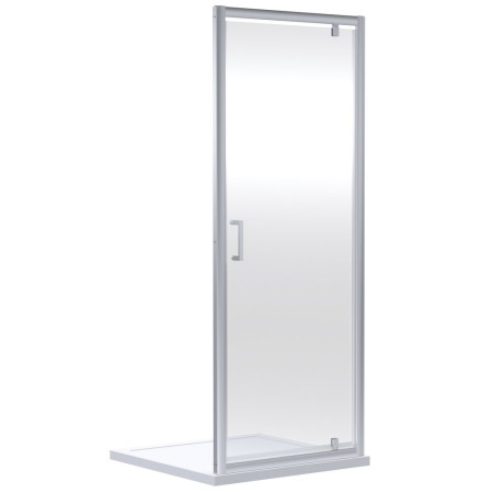 Nuie Rene 800mm Pivot Shower Door in Chrome