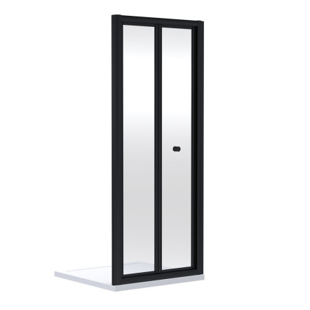 Nuie Rene 900mm Black Bifold Shower Door