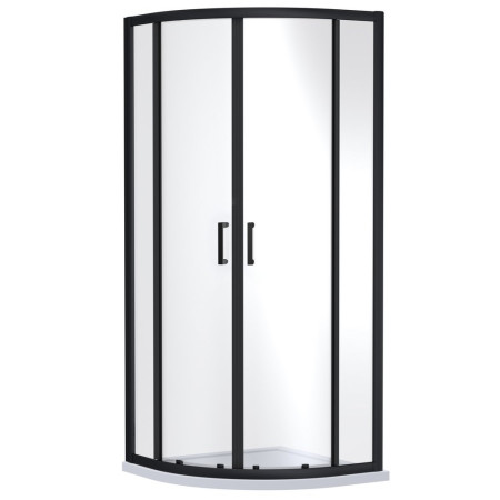 Nuie Rene 900mm Quadrant Shower Enclosure in Black