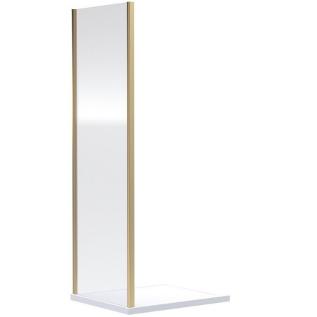 SQSP90BB Nuie Rene 900mm Side Panel in Brushed Brass (1)