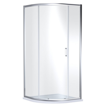 Nuie Rene 900mm Single Entry Chrome Quadrant Shower Enclosure