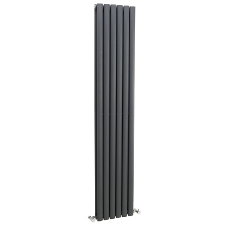 HLA77 Nuie Revive Vertical Anthracite 1800 x 354mm Radiator Double Panel