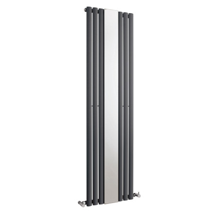 HLA78 Nuie Revive Vertical Anthracite 1800 x 499mm Radiator Single Panel With Mirror