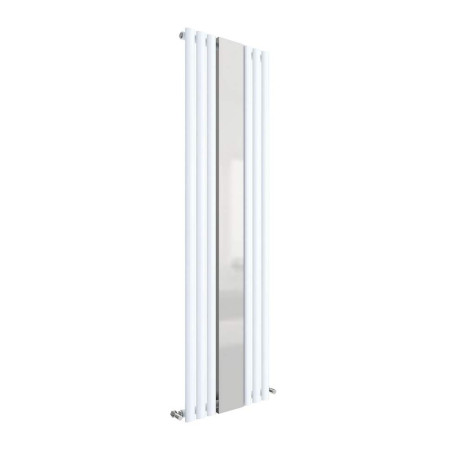 HL330 Nuie Revive Vertical Gloss White 1800 x 499mm Radiator Single Panel With Mirror