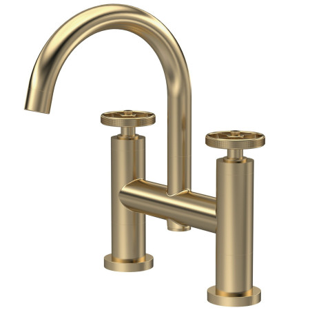 Nuie Revolution Brushed Brass Bath Filler