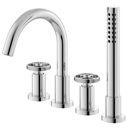 Nuie Revolution Chrome 4TH Bath Shower Mixer