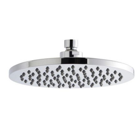 Nuie Round 200mm Fixed Shower Head in Chrome