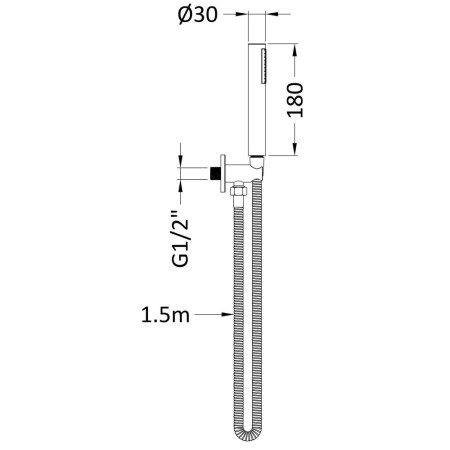 A15263 Nuie Round Brushed Bronze Outlet Elbow with Bracket and Kit (2)