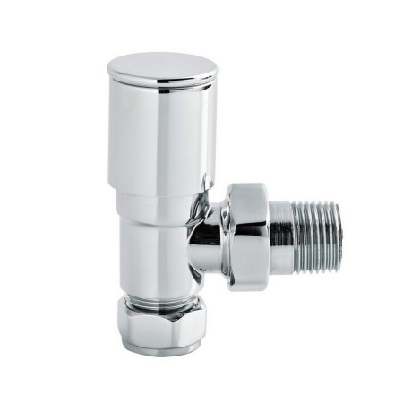 Nuie Rounded Modern Angled Radiator Valves