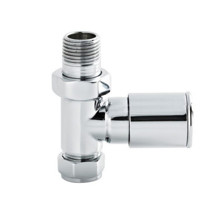 Nuie Rounded Modern Straight Radiator Valves