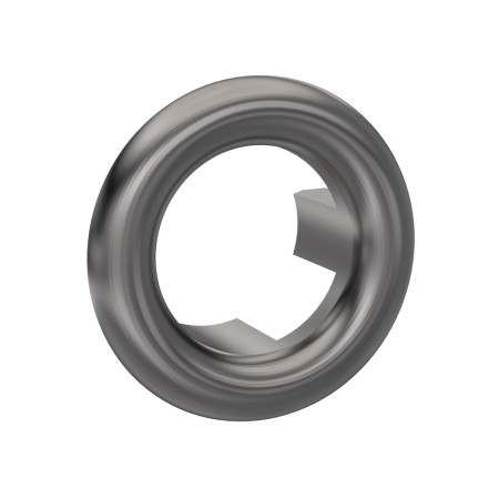 Nuie Rounded Overflow Cover Brushed Gunmetal