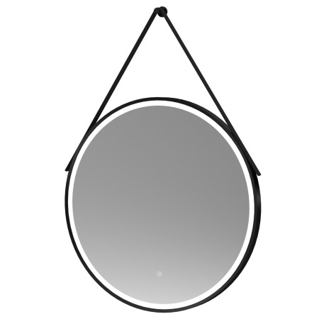 Nuie Salana 800mm Black Framed LED Mirror with Touch Sensor and Strap