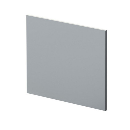 Nuie Satin Grey 700mm L Shaped Shower Bath End Panel