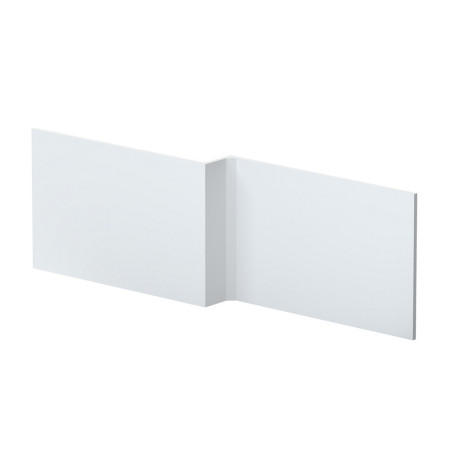 MOF173 Nuie Satin White 1700mm L Shaped Shower Bath Front Panel