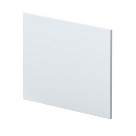 Nuie Satin White 700mm L Shaped Shower Bath End Panel