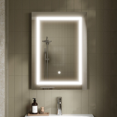 LQ505 Nuie Sculptor LED 700 x 500mm Touch Sensor Mirror Lifestyle