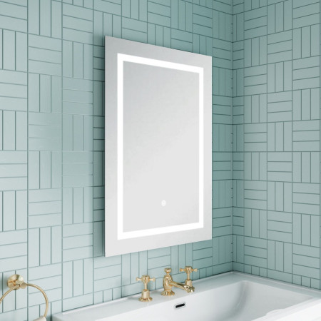 LQ505 Nuie Sculptor LED 700 x 500mm Touch Sensor Mirror Switched On