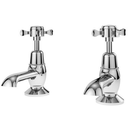 SEL301DX Nuie Selby Traditional Basin Taps Pair
