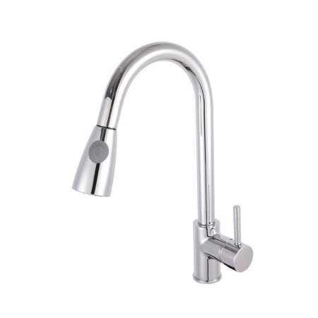 KC318 Nuie Side Action Kitchen Tap with Rinser (1)