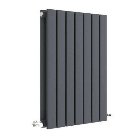 Nuie Sloane Horizontal Anthracite 600 x 412mm Radiator Double Panel