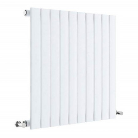 Nuie Sloane Horizontal Satin White 600 x 586mm Radiator Single Panel