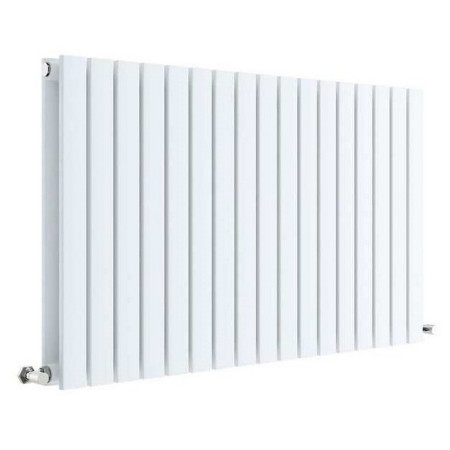Nuie Sloane Horizontal Satin White 600 x 992mm Radiator Double Panel