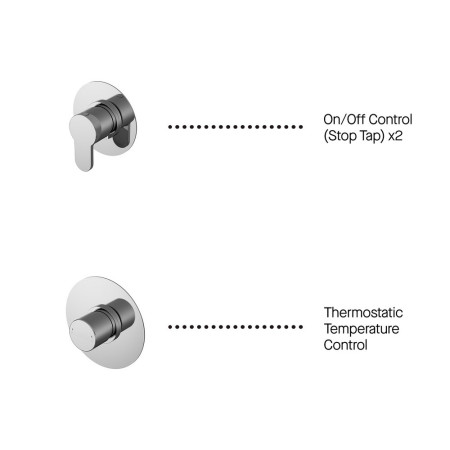 SBR131ST2 Nuie Spa Arvan Two Outlet Bundle with Stop Taps (2)