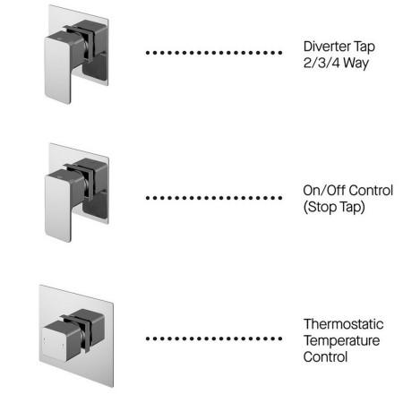 SBS137ST3 Nuie Spa Windon Three Outlet Bundle with Stop Tap & Diverter (2)