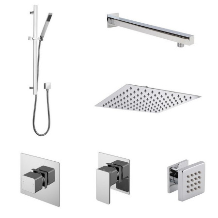 SBS135ST3 Nuie Spa Windon Three Outlet Bundle with Stop Taps (1)