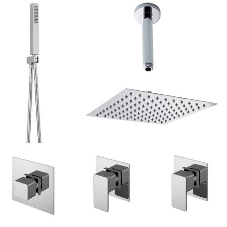 Nuie Spa Windon Two Outlet Bundle with Stop Taps