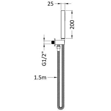 A15264 Nuie Square Brushed Bronze Outlet Elbow with Bracket and Kit (2)