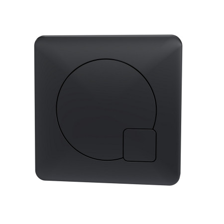 MDPB02 Nuie Square Dual Flush Push Button Matt Black (1)